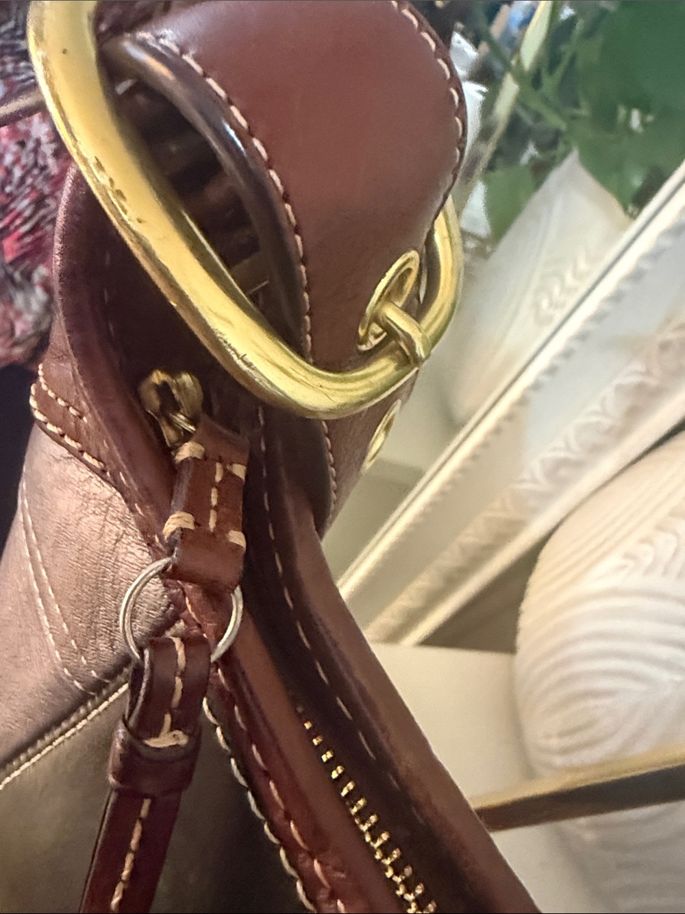 Vintage Coach large Patchwork Leather & Canvas bucket Bag - Picture 16 of 16